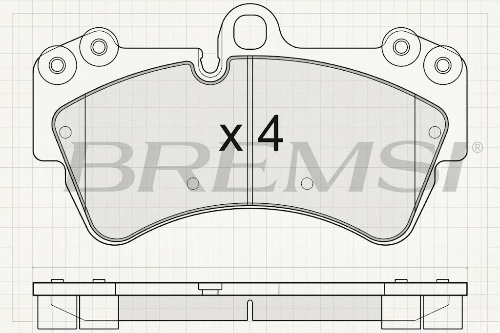 BREMSI Brake Pad Set BP3099 – Front/Rear Disc Brake Pads for European Vehicles
