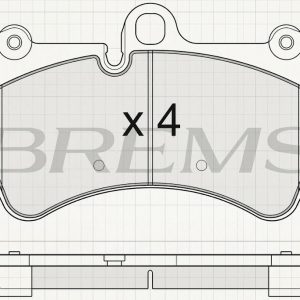 BREMSI Brake Pad Set BP3099 – Front/Rear Disc Brake Pads for European Vehicles
