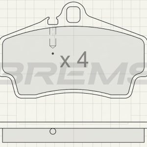 BREMSI BP3176 Brake Pad Set – Premium Front/Rear Disc Brake Pads